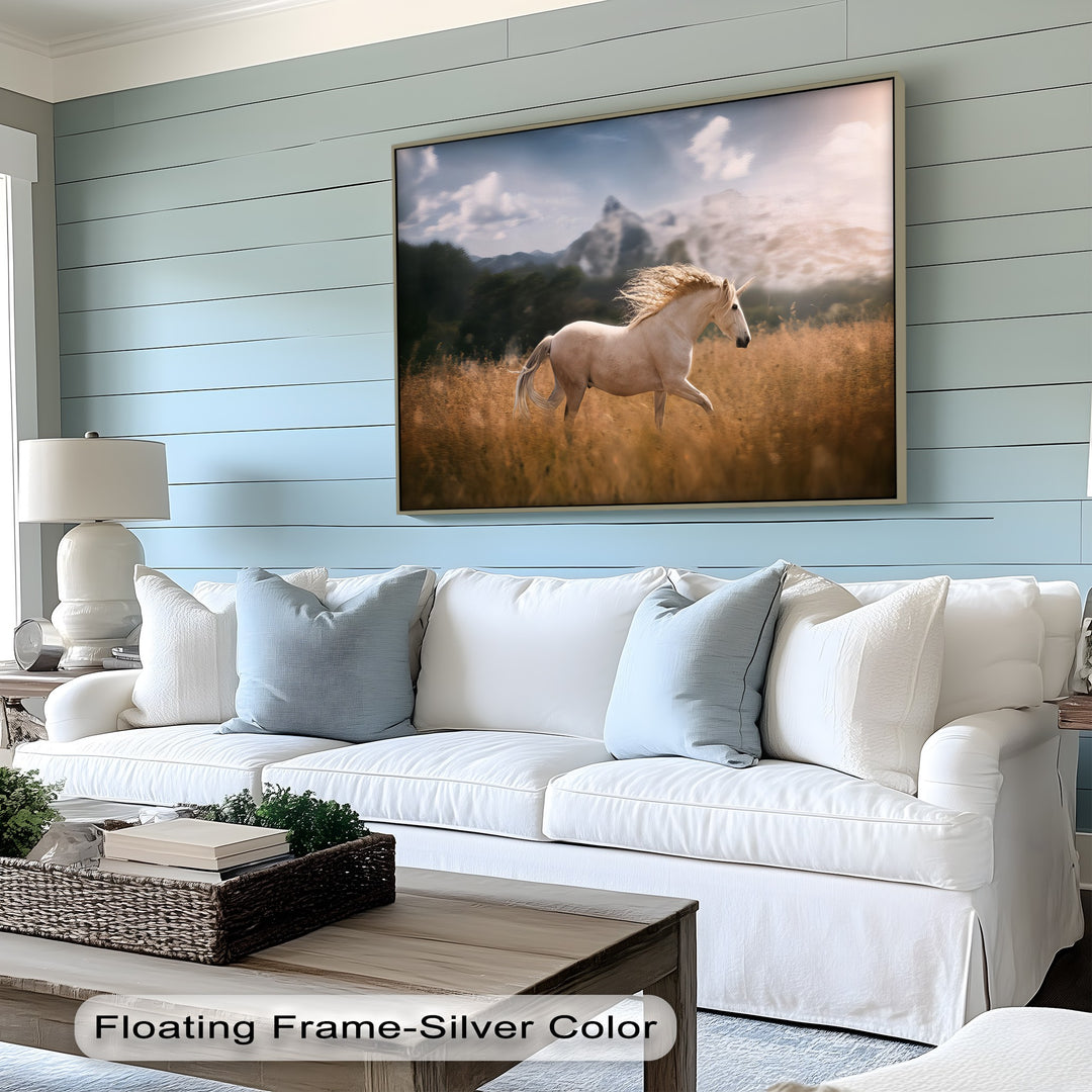 Regal Gaze – Chestnut Horse with Intense Stare Canvas Print