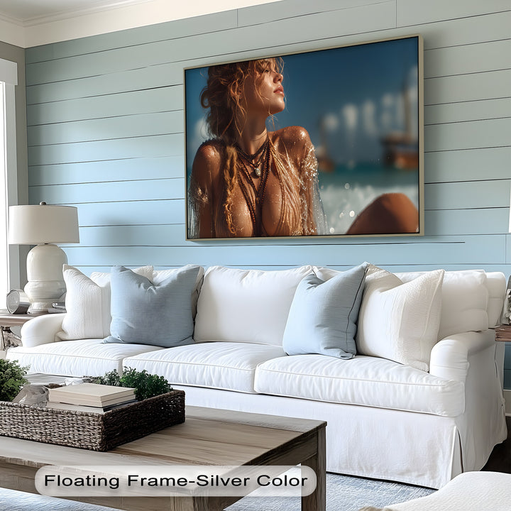 Sensual Seaside Beauty - Erotic Canvas Wall Art | Nude Art