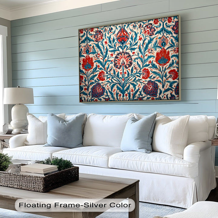 Persian Floral Elegance – Persian Canvas Print