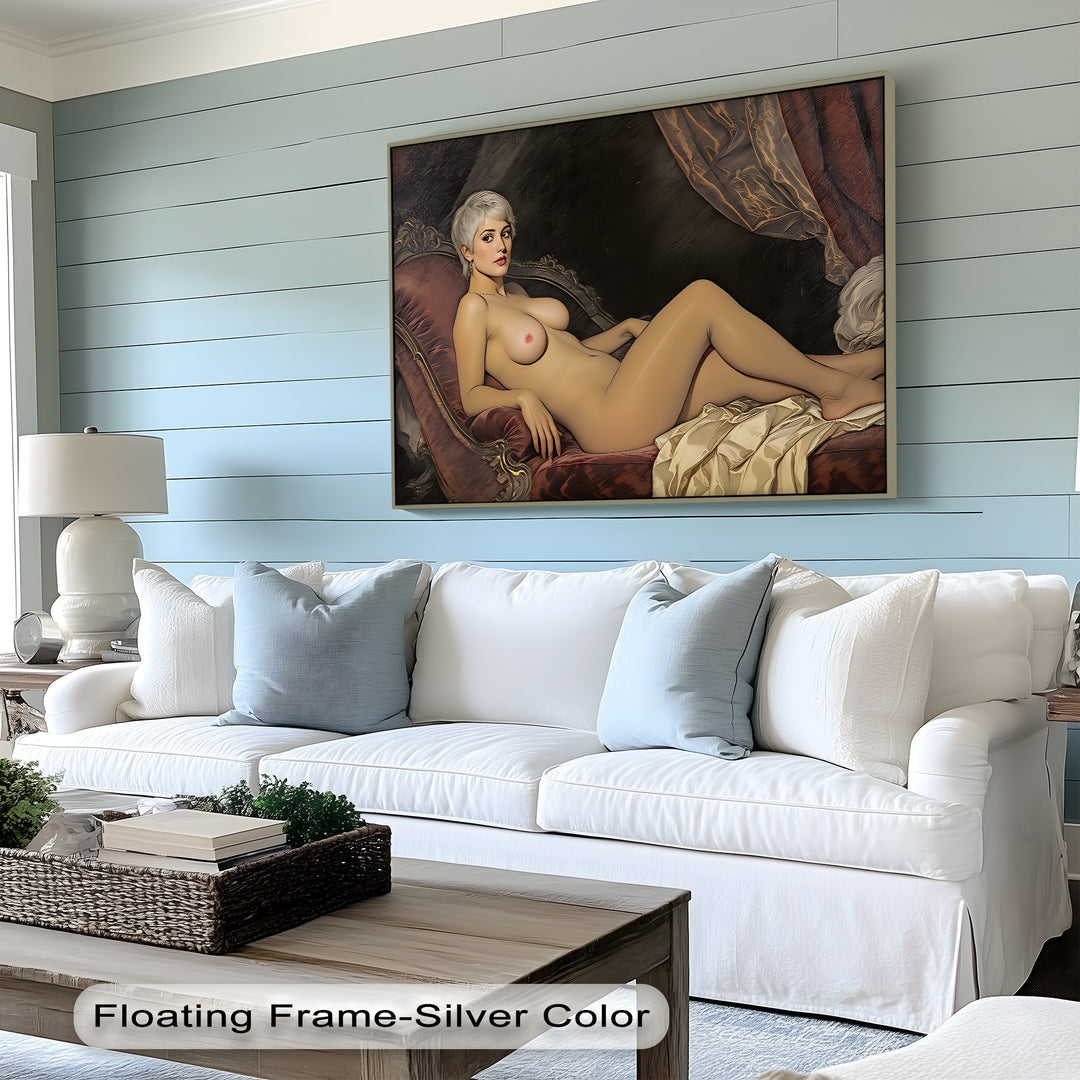 Velvet Recline – Sensual Erotic Canvas Wall Art | Canvas Artwork