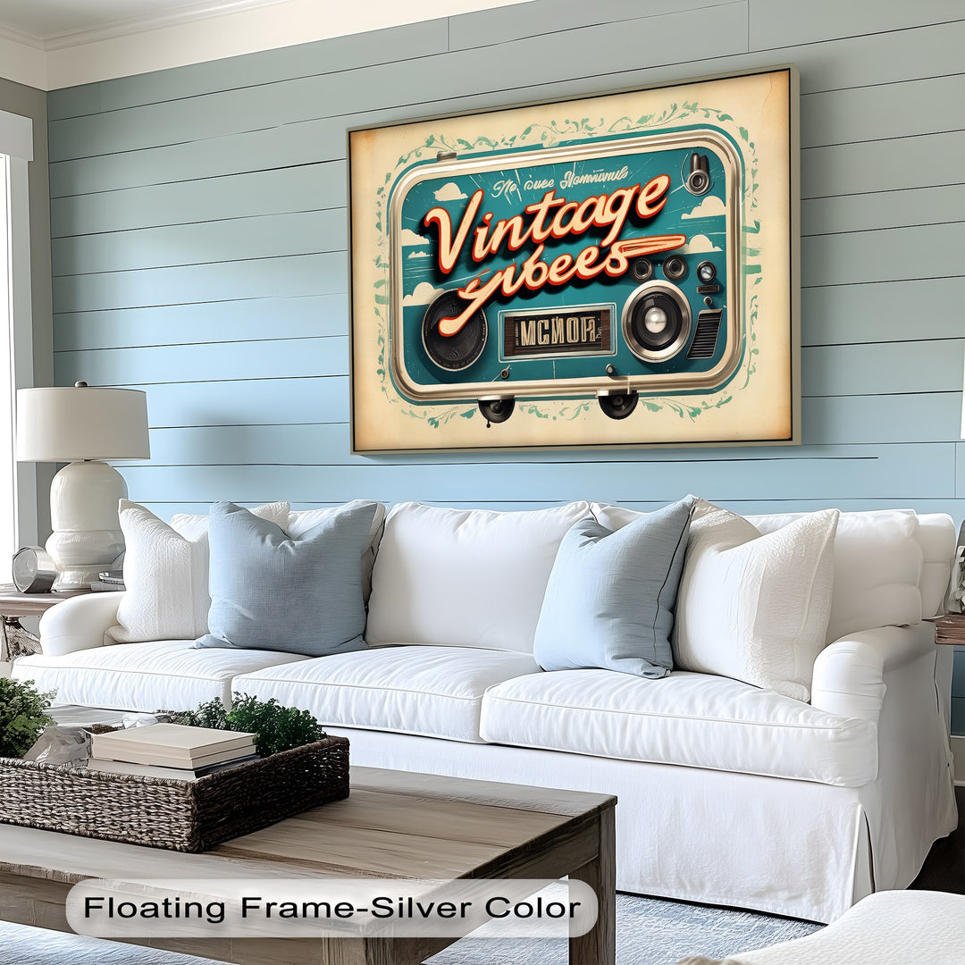 Vintage Vibes – Retro Camera Canvas Print