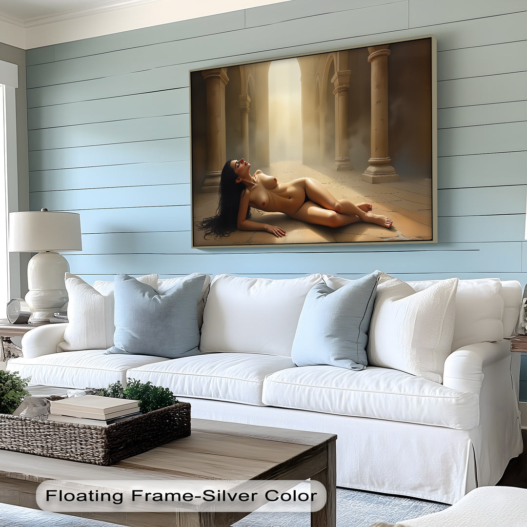 Cathedral Light – Erotic Canvas Wall Art | Sensual Nude Art