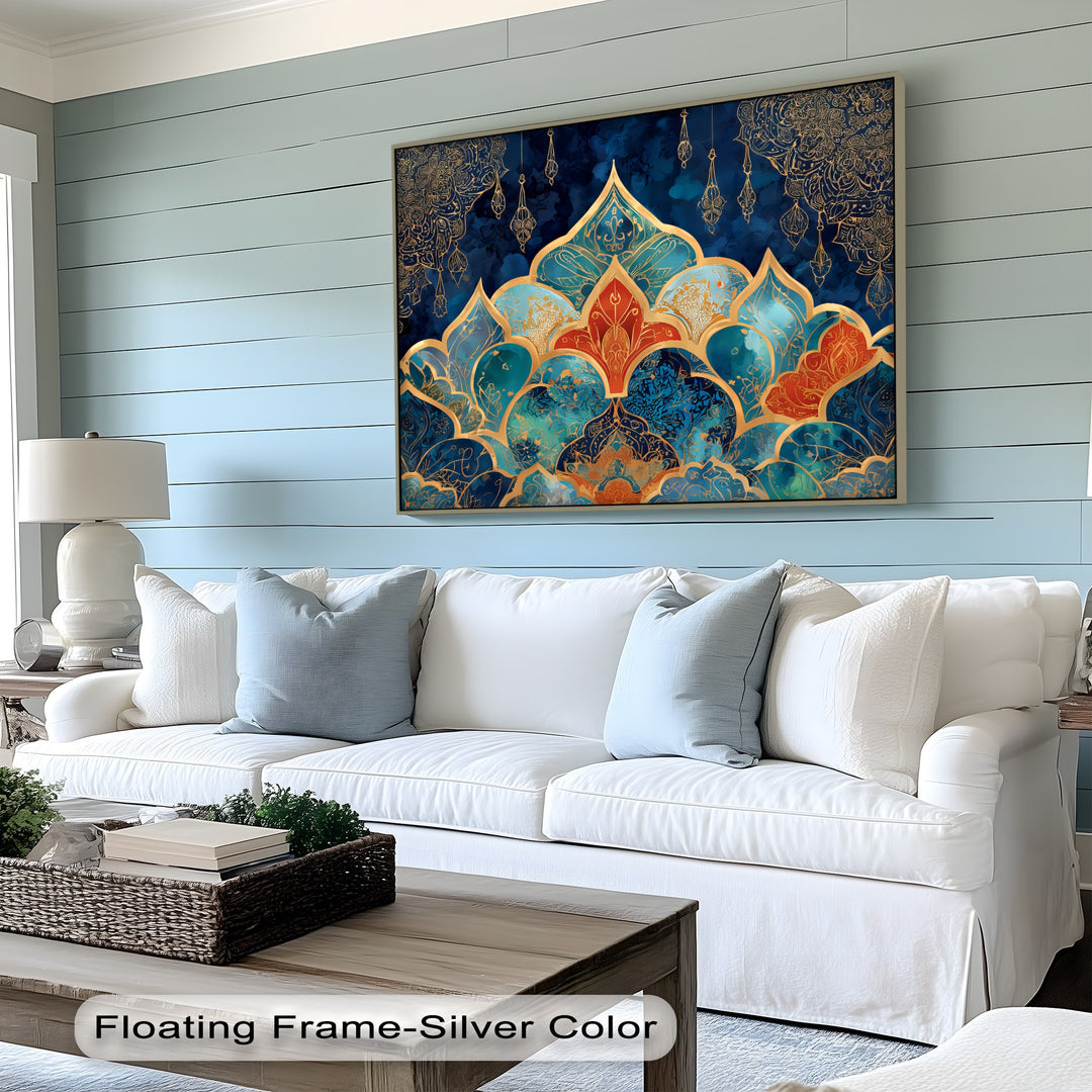 Golden Twilight Arches – Persian Canvas Print