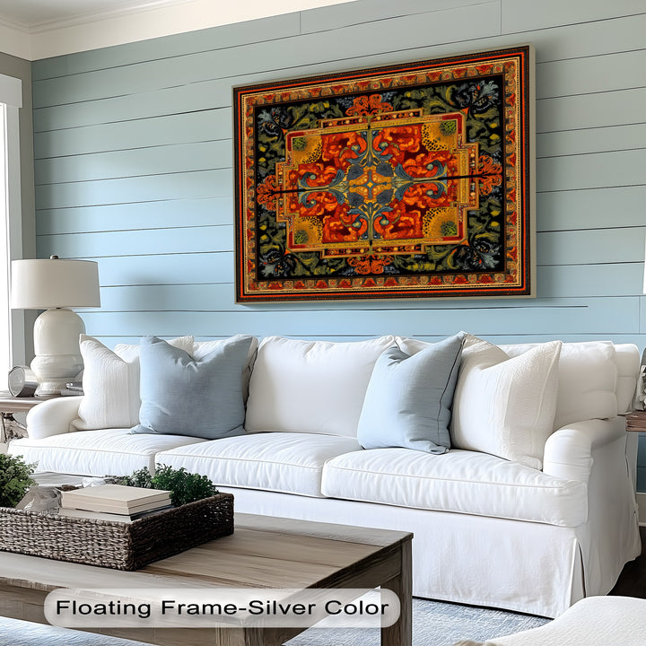 Ornate Floral Elegance – Persian Canvas Print