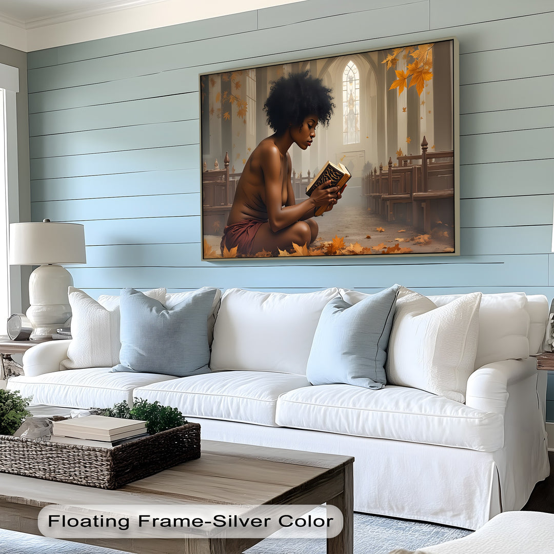 Sacred Silence – Erotic Canvas Wall Art | Large Framed Artwork