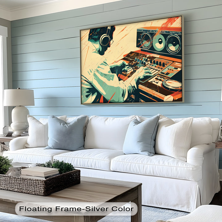 Mix Master Flow – Retro DJ Studio Canvas Print