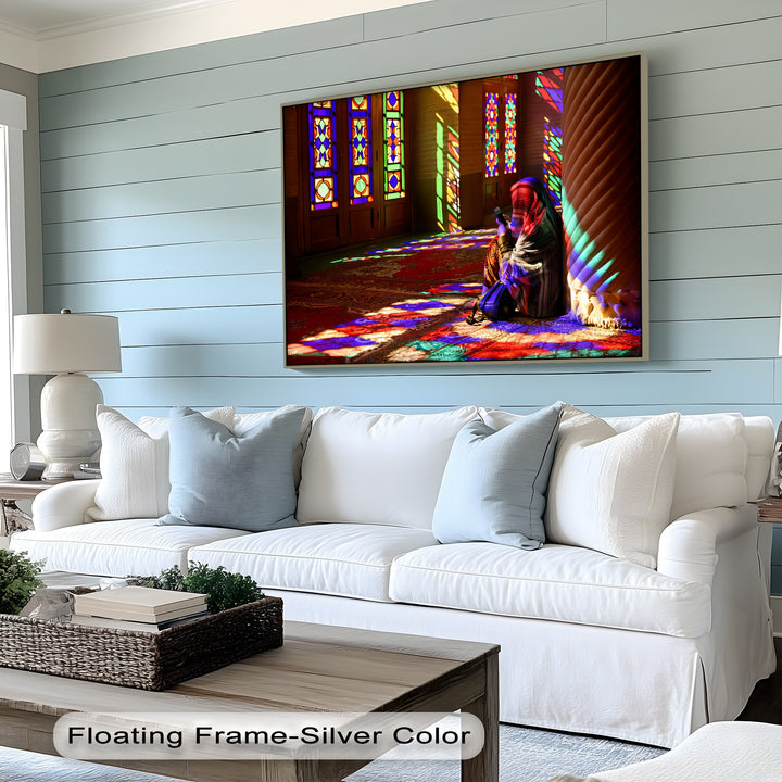 Radiant Mosque Light – Persian Canvas Print