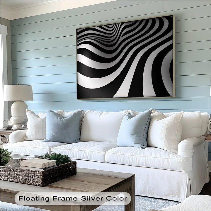 Velvet Currents – Black & White Canvas Print - MyPhotoStation