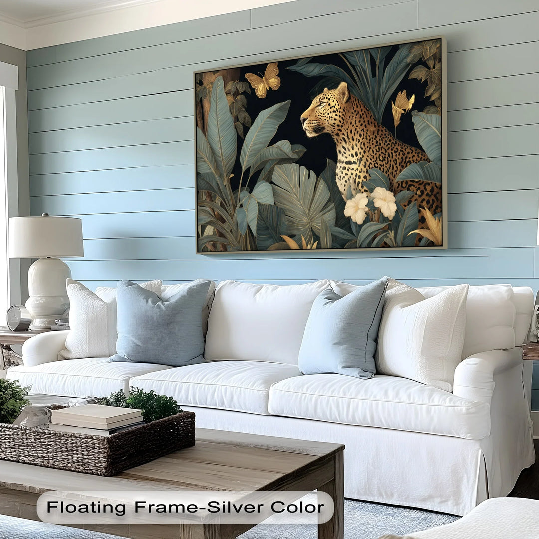 Golden Leopard in Lush Jungle – Canvas Print - MyPhotoStation