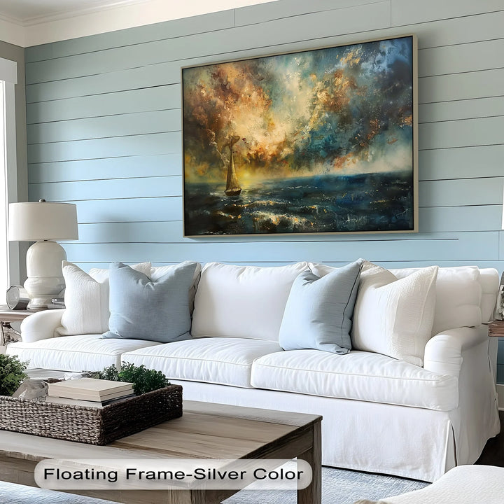 Stormlight Voyage – Dramatic Ocean Canvas Print - MyPhotoStation