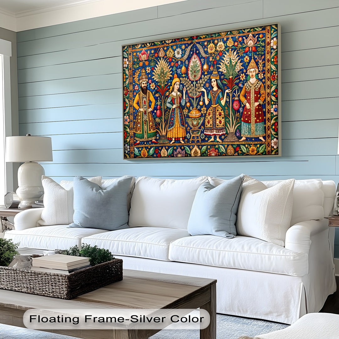 Royal Garden Gathering – Persian Canvas Print