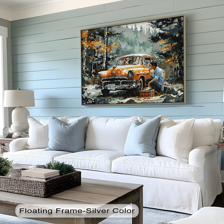 Autumn Reflections – Car Canvas Print