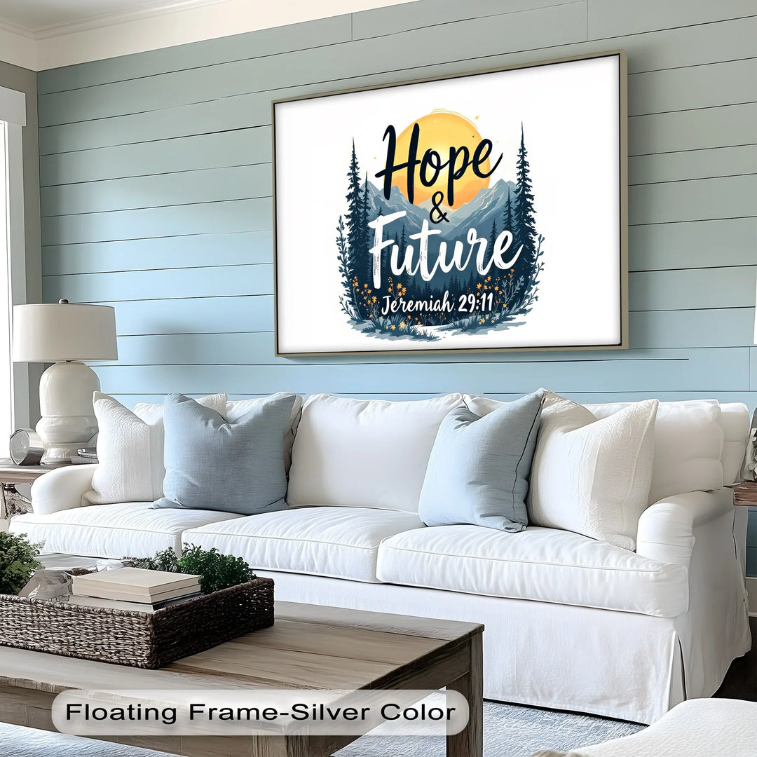 Hope & Future – Jeremiah 29:11 Bible Verse Canvas Print
