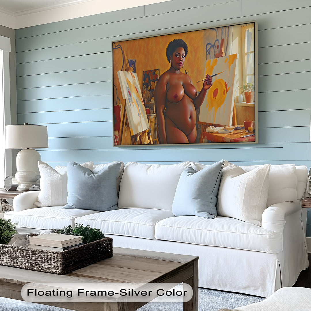 Bold Strokes – Nude Abstract Erotic Canvas Wall Art | Naked Canvas Prints