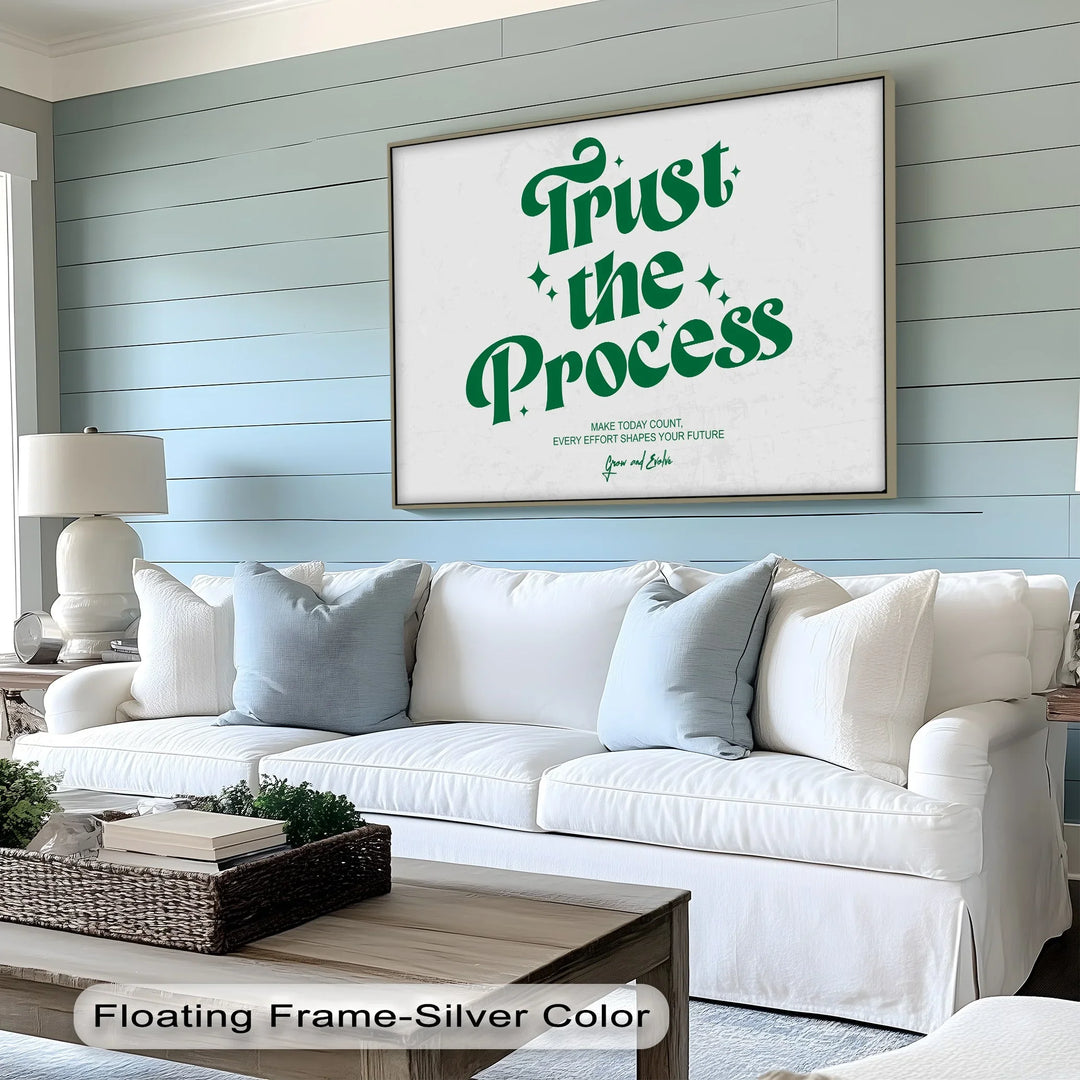 Trust the Process – Motivational Retro-Inspired Canvas Print
