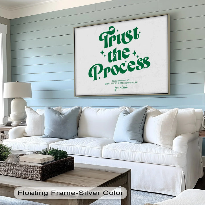 Trust the Process – Motivational Retro-Inspired Canvas Print