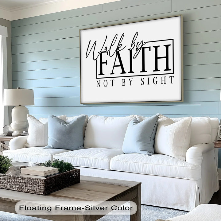 Walk by Faith – Motivational Christian Canvas Print - MyPhotoStation