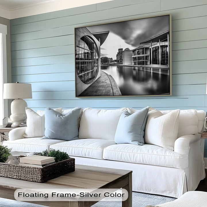 Glass & Concrete – modern city architecture wall decor.

