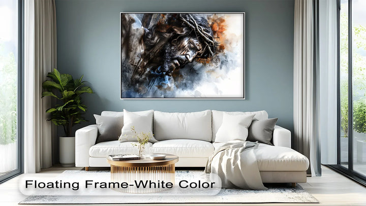 Silent Mercy – Jesus Crown of Thorns Close-Up Canvas Print
