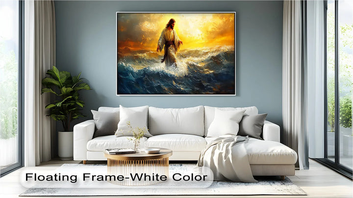 Walking on Faith – Jesus on the Water Canvas Print - MyPhotoStation