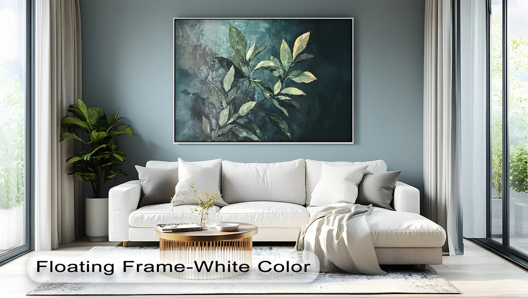 Shadowed Leaves – Botanical Greenery Canvas Print - MyPhotoStation
