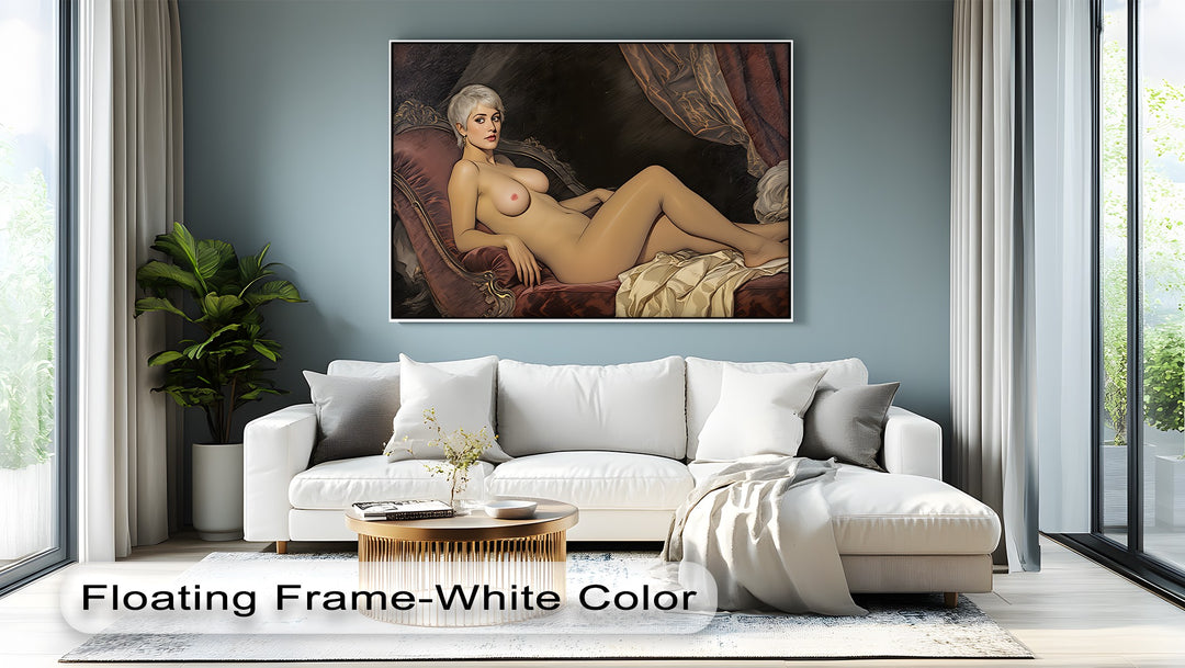 Velvet Recline – Sensual Erotic Canvas Wall Art | Canvas Artwork