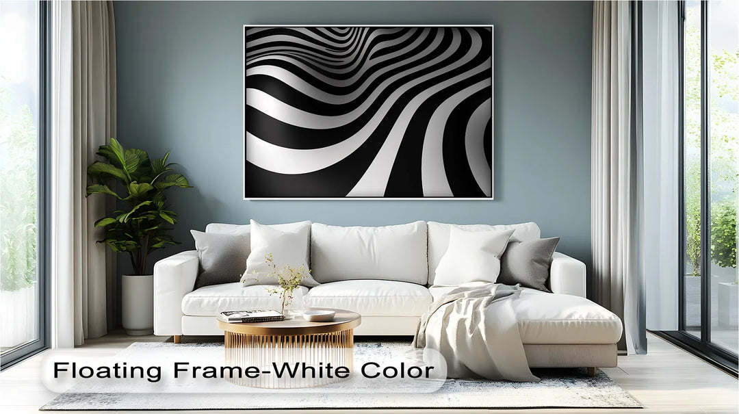 Velvet Currents – Black & White Canvas Print - MyPhotoStation