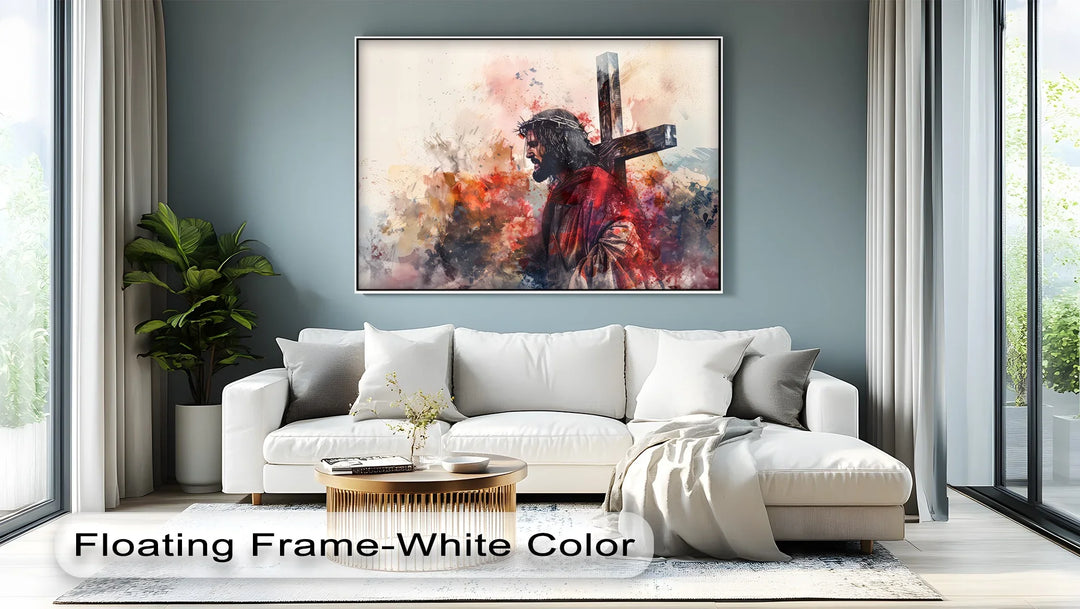 Crown of Thorns – Jesus Carrying the Cross Canvas Print