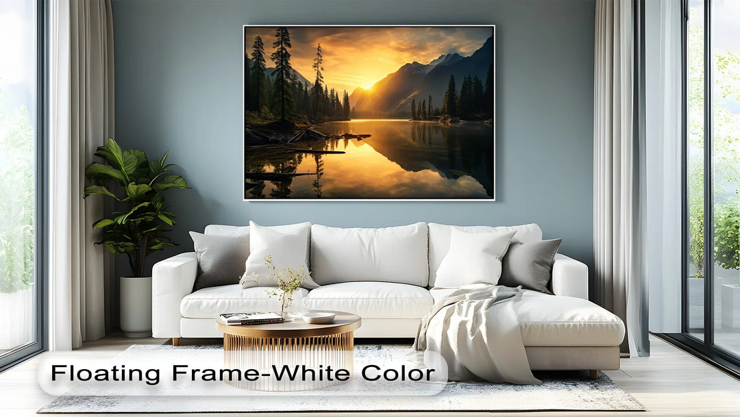 Golden Mountain - Landscape Canvas Print