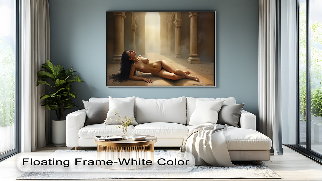 Cathedral Light – Erotic Canvas Wall Art | Sensual Nude Art