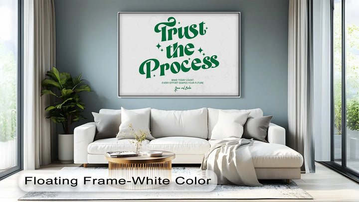 Trust the Process – Motivational Retro-Inspired Canvas Print