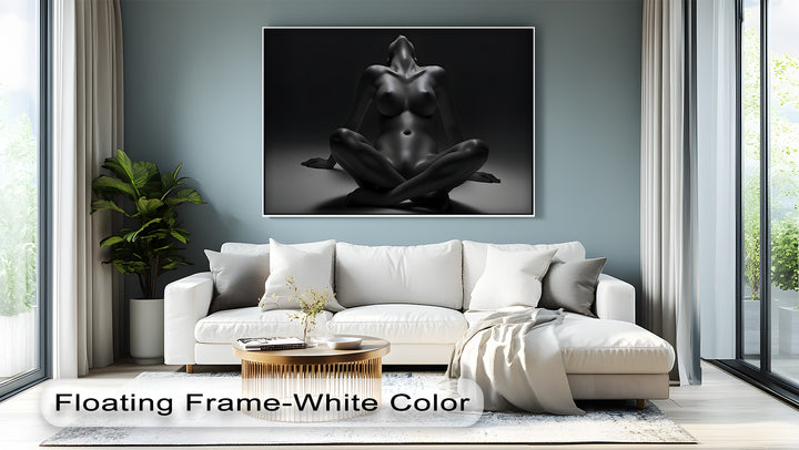 Liquid Obsidian – Erotic Abstract Nude Canvas Wall Art | Canvas Artwork
