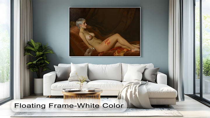 Crimson Bloom – Erotic Framed Canvas Wall Art | Sexy Wall Art