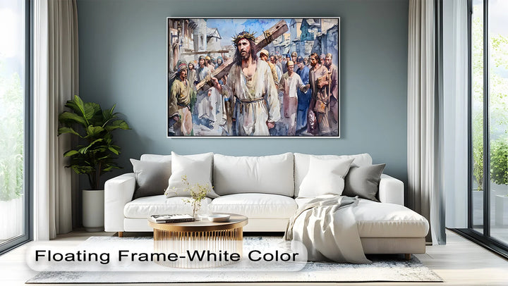 The Way of the Cross – Jesus Carrying the Cross Canvas Print
