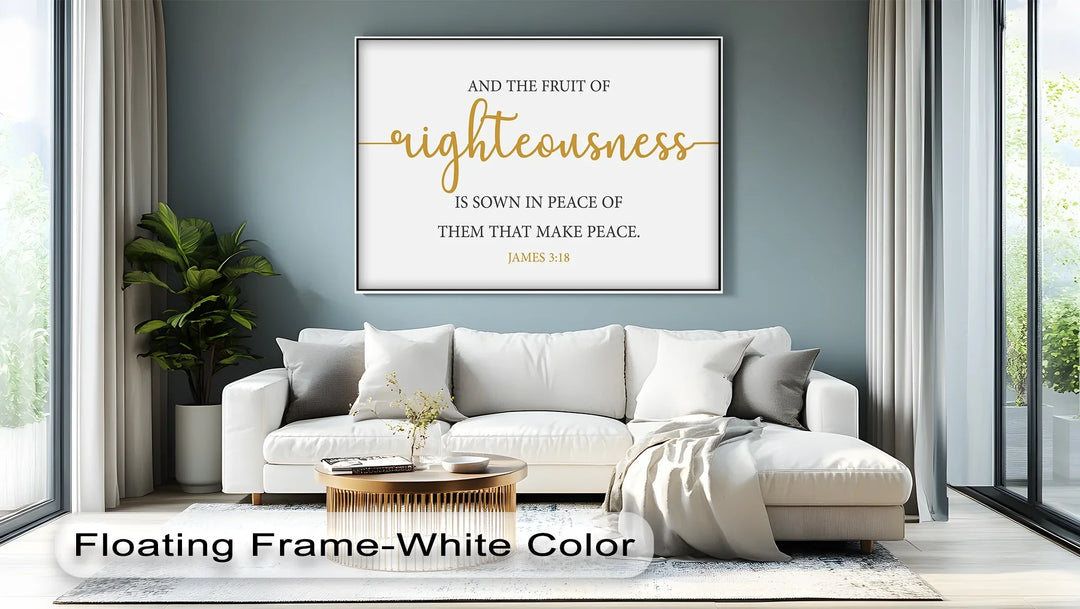 Fruit of Righteousness – James 3:18 Canvas Print - MyPhotoStation