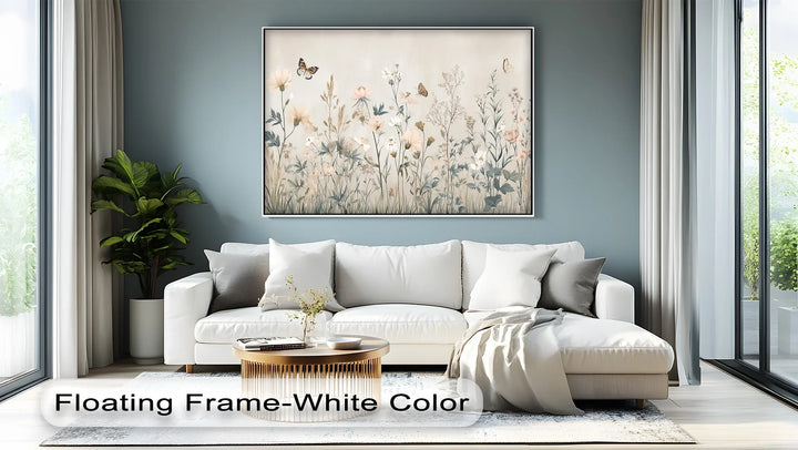 Whispers of Wildflowers – Soft Botanical Meadow Canvas Print - MyPhotoStation