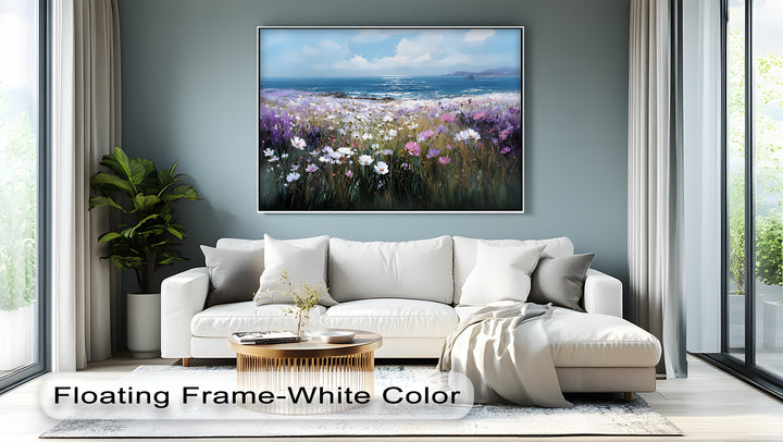 Coastal Bloom – Seaside Wildflower Canvas Print