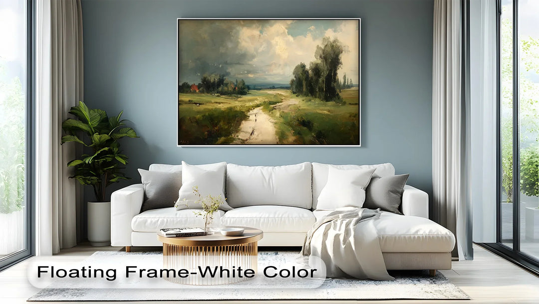 Storm on the Horizon – Romantic Countryside Landscape Canvas Print - MyPhotoStation
