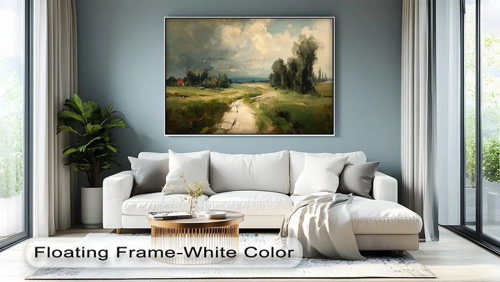 Storm on the Horizon – Romantic Countryside Landscape Canvas Print - MyPhotoStation