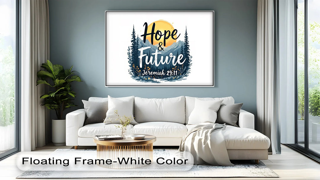 Hope & Future – Jeremiah 29:11 Bible Verse Canvas Print