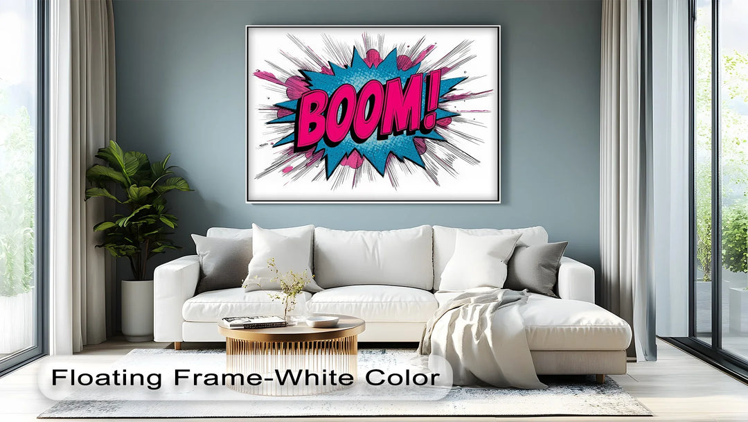 BOOM! – Explosive Pop Art Canvas Print