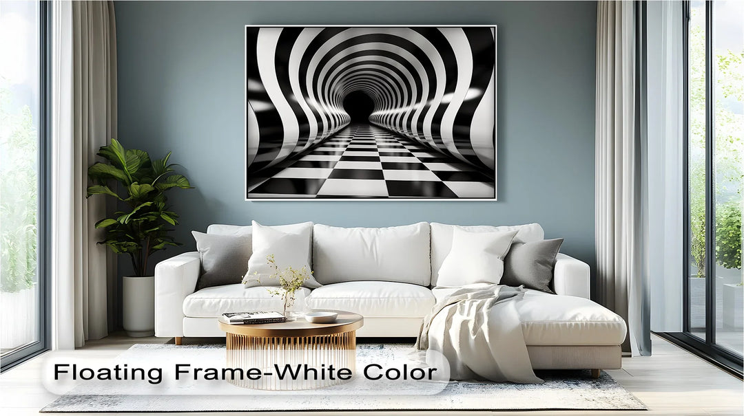 Waves of Infinity – Black & White Canvas Print - MyPhotoStation