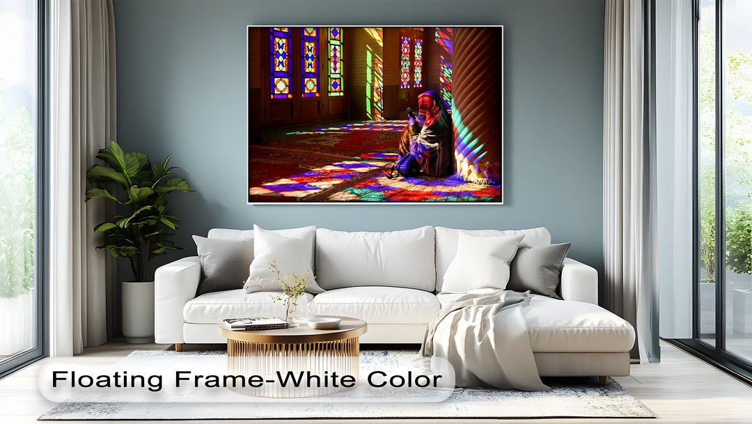 Radiant Mosque Light – Persian Canvas Print