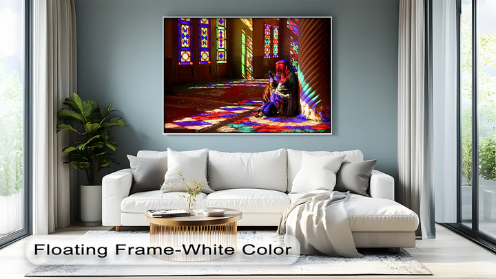 Radiant Mosque Light – Persian Canvas Print