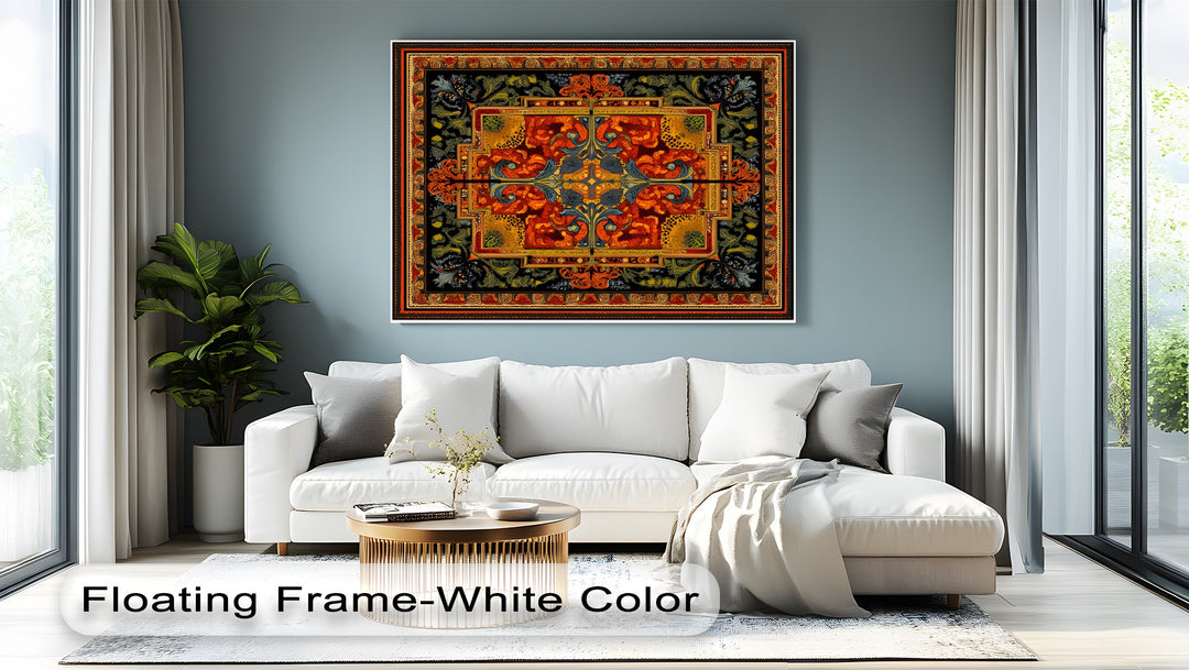 Ornate Floral Elegance – Persian Canvas Print