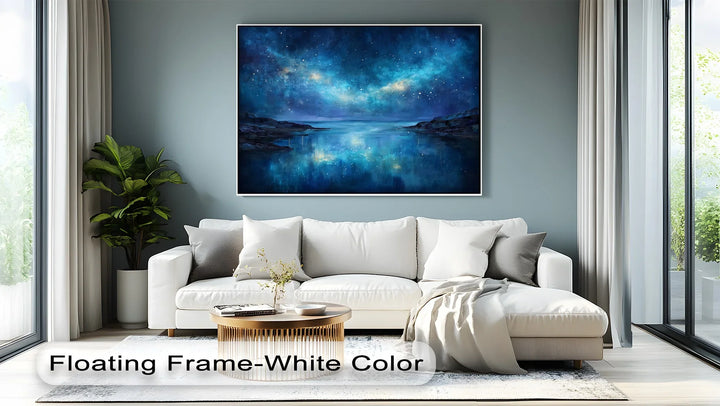 Celestial Coastline – Dreamy Galaxy Sky Reflection Canvas Print - MyPhotoStation