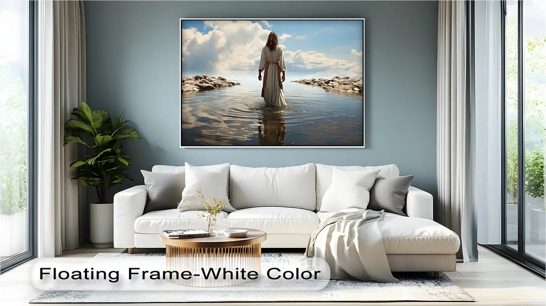 Heaven’s Reflection – Jesus Walking on Water Canvas Print - MyPhotoStation