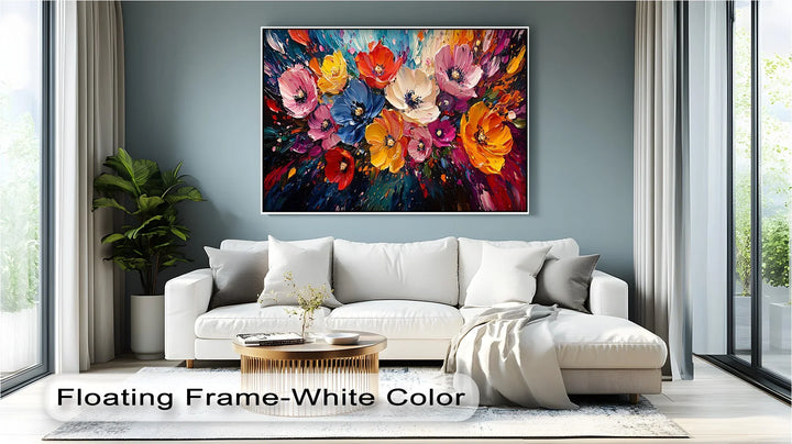 Color Symphony – Vibrant Abstract Flower Canvas Wall Art - MyPhotoStation