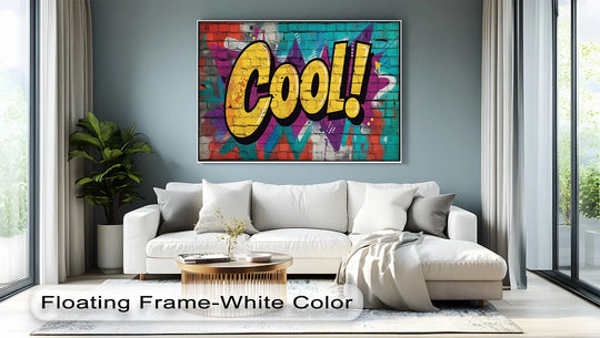Cool Graffiti Wall Poster – Vibrant Brick Typography

