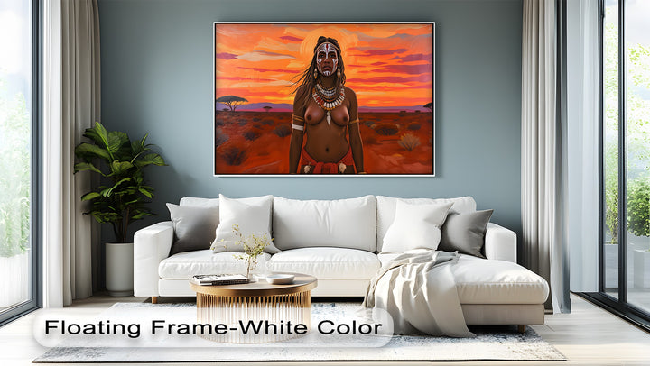 Warrior of the Dusk – Tribal Erotic Canvas Wall Art | Naked Canvas